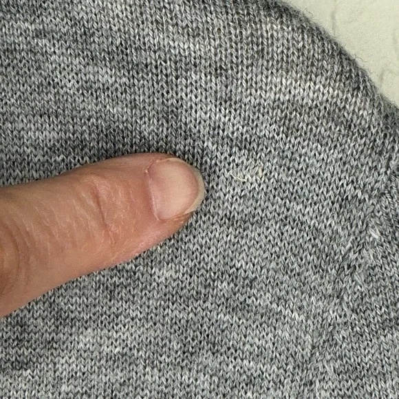 SUNDANCE Afterlight Gray Embroidered Cardigan Merino Wool Cotton Embellished SM - Picture 12 of 16